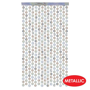 Beistle Bulk Metallic Disco Ball Curtain - 12 Curtains