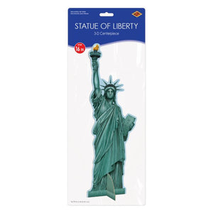 Beistle Bulk 3-D Statue Of Liberty Centerpiece - 12 Pack