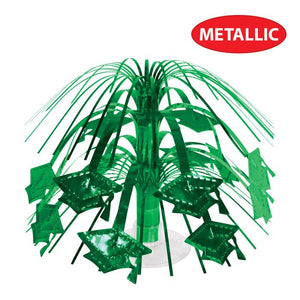 Beistle Bulk Green Grad Cap Mini Cascade Centerpiece - 12 Pack