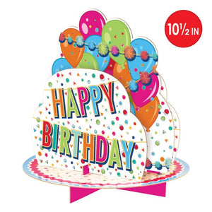 Beistle Bulk 3-D Happy Birthday Centerpiece - 12 Pack