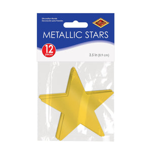 Bulk Gold Metallic Star Cutouts (Case of 144) by Beistle