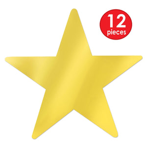 Bulk Gold Metallic Star Cutouts (Case of 144) by Beistle