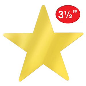 Bulk Gold Metallic Star Cutouts (Case of 144) by Beistle