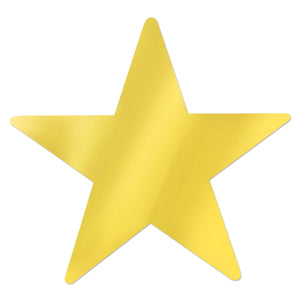 Metallic Star Party Cutouts gold - Bulk 144 Pack