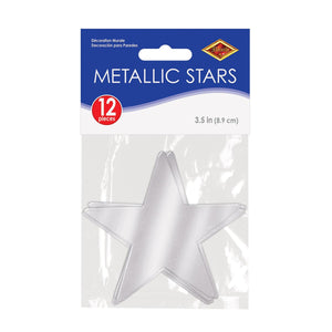 Bulk Silver Metallic Star Cutouts (Case of 144) by Beistle