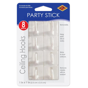 Party Stick Ceiling Hooks - Bulk 96 Pack