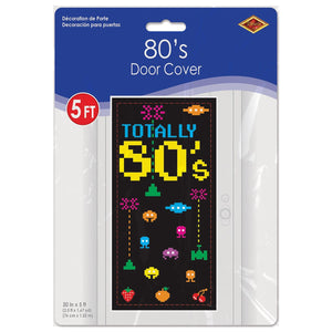 Bulk Totally 80's Door Cover (Case of 12) by Beistle