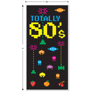 Bulk Totally 80's Door Cover (Case of 12) by Beistle