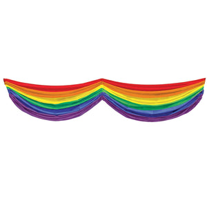 Rainbow Fabric Party Bunting - Bulk 6 Pack