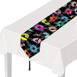 Printed Rock/Roll Paper Party Table Runner - Bulk 12 Pack