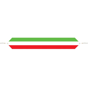 Fiesta Printed Red - White/Green Paper Table Runner - Bulk 12 Pack