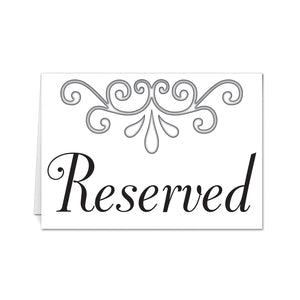 Reserved Table Cards - Bulk/48 Table Cards