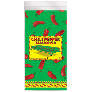 Party Supplies - Chili Pepper Tablecover (Case of 12)