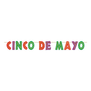 Fiesta Glittered Cinco De Mayo Streamer - Bulk 12 Pack