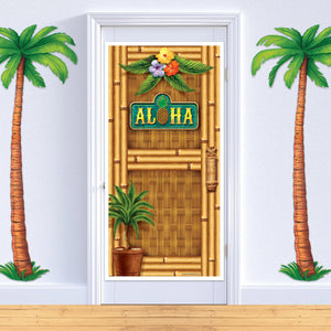 Bulk Aloha Door Cover Luau Curtains (Case of 12) by Beistle