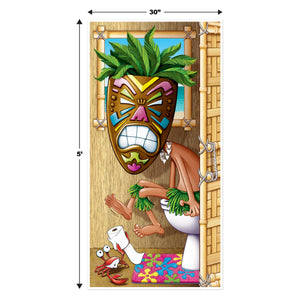 Tiki Man Restroom Door Cover