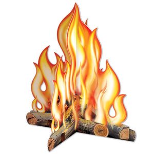 3-D Campfire Party Centerpiece - Bulk 12 Pack