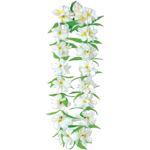 Luau Party Silk 'N Petals Tropical Jasmine Lei - Bulk 12 Pack