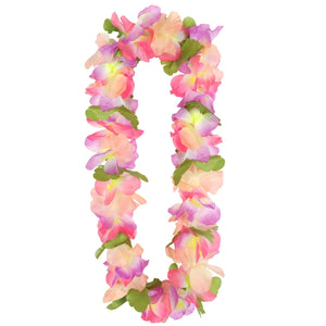 Luau Party Silk 'N Petals Tropical Garden Lei - Bulk 12 Pack