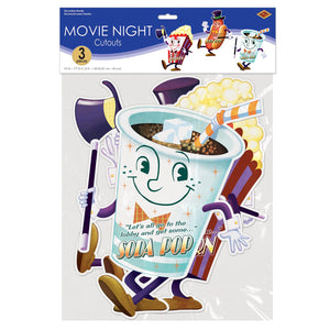 Bulk Awards Night Decoration Movie Night Cutouts (Case of 36) by Beistle