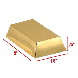 Bulk Foil Gold Bar Favor Boxes (Case of 144) by Beistle