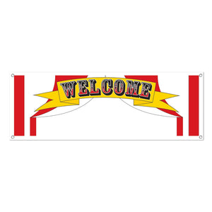 Welcome Party Sign Banner - Bulk 12 Pack