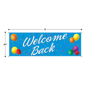 Welcome Back Sign Banner