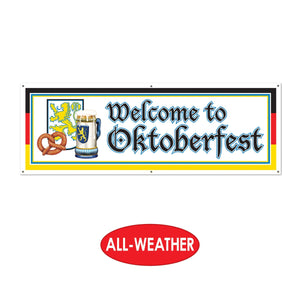 Welcome To Oktoberfest Sign Banner