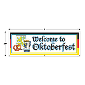 Welcome To Oktoberfest Sign Banner