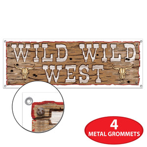 Wild Wild West Sign Banner