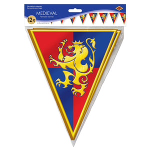 Medieval Party Supplies - Medieval Pennant Banner