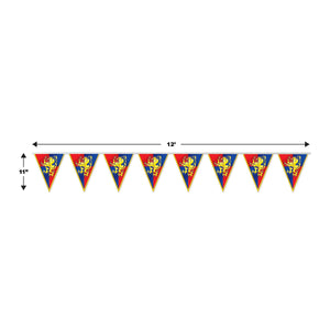 Medieval Party Supplies - Medieval Pennant Banner