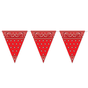 Bulk Bandana Pennant Banner (Case of 12) by Beistle