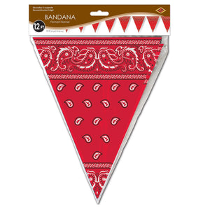 Bulk Bandana Pennant Banner (Case of 12) by Beistle