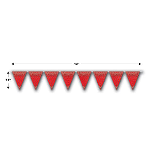 Bulk Bandana Pennant Banner (Case of 12) by Beistle