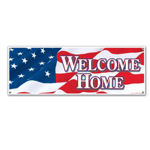 Welcome Home Party Sign Banner - Bulk 12 Pack