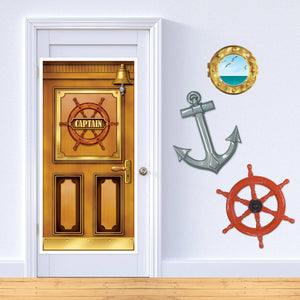 Beistle Cruise Ship Porthole Peel 'N Place Clings (Pack of 12) - Nautical Party Theme