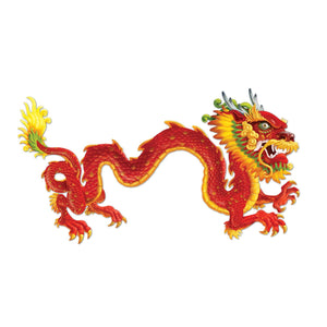 6 ft. Jointed Dragon Party Decoration- Red - Bulk 12 Pack