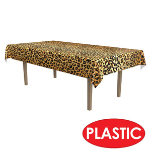 Bulk Leopard Print Tablecover (Case of 12) by Beistle