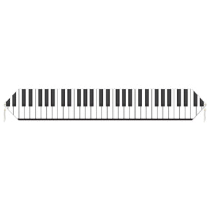 Printed Piano Keyboard Table Runner