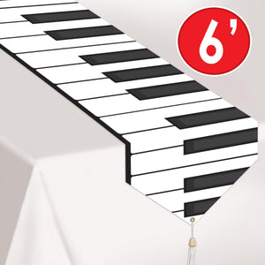 Printed Piano Keyboard Table Runner