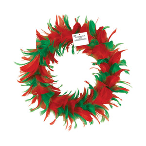 Feather Wreath Christmas Decoration