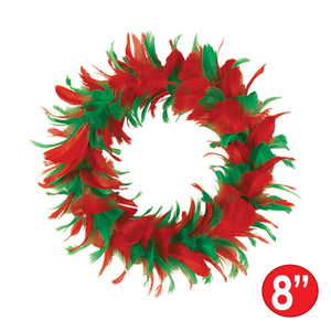 Feather Wreath Christmas Decoration