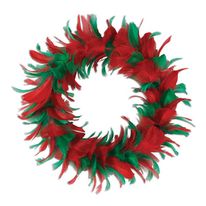 8 inch Christmas Fancy Wreath - red/green - Bulk/6 Wreaths