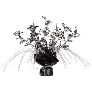 Musical Notes Party Centerpiece - black/silver - Bulk 12 Pack