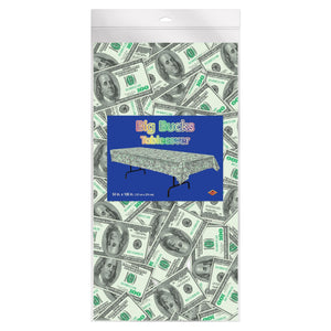 Bulk Big Bucks Tablecover (Case of 12) by Beistle