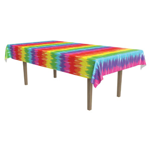 Tie-Dyed Party Tablecover - Bulk 12 Pack