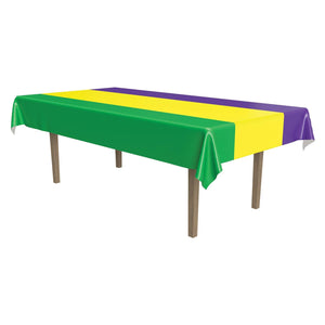 Mardi Gras Tablecover - Bulk 12 Pack