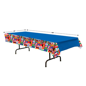 Bulk International Flag Tablecover (Case of 12) by Beistle