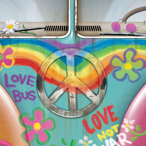 Party Supplies - Hippie Bus Photo Prop (Case of 6)